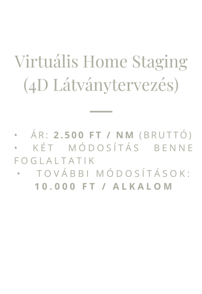 Virtuális látványtervezés ár